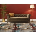 thumbnail image 2 of Illusions Volcano Beige Area Rug 8x11 Transitional Design Polypropylene, 2 of 5