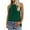 Z3#Green, variant on Ichuanyi Womens Tops, Summer Women Solid Sleeveless O-neck Halter Tops Pleated Pullover Vest Tank Tops Shirts Blouse