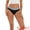 Black, variant on Unique Bargains Women's Mid-Waisted Color-Block Panties Full Coverage Briefs XS Black