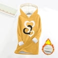 thumbnail image 4 of AOOCHASLIY Christmas Tops Weatshirt For Women Winter Warm Lined Fleece Tops Thick Warm Long Sleeve Pullover, 4 of 6