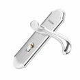 thumbnail image 3 of With Keyed Entry Door Lock Silent Double Latch Irregular Stainless Steel Door Handle Lock for Bedroom Hotel Balcony, 3 of 8