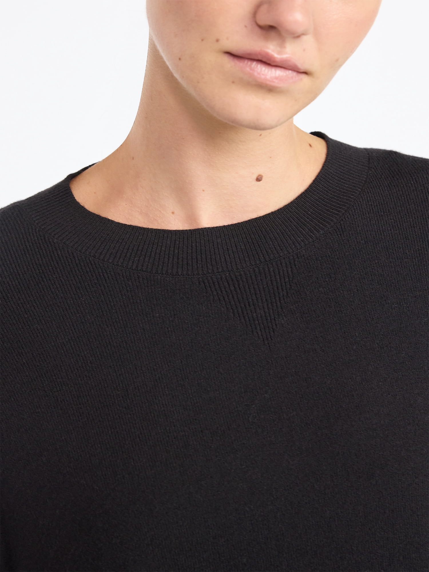 Scoop Women's and Women's Plus Oversized Crewneck Sweater, Lightweight, Sizes XS-4X