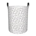 thumbnail image 6 of Picia Cute Rabbit Large Laundry Basket, Waterproof, Freestanding Laundry Hamper, Collapsible Tall Clothes Hamper with Extended Handles-, 6 of 8