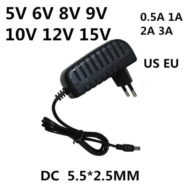 Adaptador de corriente Universal para tiras de luz LED, fuente de alimentación de CA 110-240V, cc 5V, 6V, 8V, 9V, 10V, 12V, 15V, 0.5A, 1A, 2A, 3A