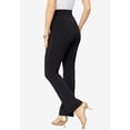 thumbnail image 2 of Roaman's Women's Plus Size Petite Essential Stretch Yoga Pant, 2 of 4