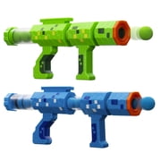 Adventure Force Pop & Block Foam Ball Blaster Set, Pump-Action Chamber Design, 2 Blasters with 48 Balls, Compatible with Most Standard Foam Ball Refills, Ages 6+