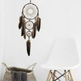 thumbnail image 4 of Matsuzay El colgante de atrapasueños de hierro inspira dulces sueños y energía positiva Atrapasueños de estilo único Kits de decoración para fiestas café y negro A, 4 of 6