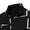 thumbnail image 3 of TAIAOJING Summer Men's Shirts Male Geometric Print Short Sleeve Turn Down Collar Button Down Blouse Shirt, 3 of 5