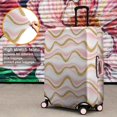 thumbnail image 4 of Pink Gold Wave Marble Pattern Luggage Cover Fashion Suitcase Cover Baggage Covers Fit 25-28 Inch Luggage (Go Travel), 4 of 5