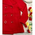 thumbnail image 3 of Unik Girl's Fleece Coat, Red Size 2, 3 of 3
