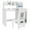 White, variant on Qaba Kids Desk and Chair Set for 5-8 Year Old with Storage, Grey