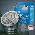 thumbnail image 3 of Gurin Rain Shower Head High Pressure Spa System, Luxury Bathroom Showerhead with Chrome Plated Finish, Adjustable Angles, Anti-Clogging Silicone Nozzles, 3 of 3
