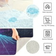 thumbnail image 3 of Yayeee Bath Rug for Bathroom Floor Non Slip Rectangle Fluffy Soft Absorbent Mat, 16"x24", Night Neon Road, 3 of 7