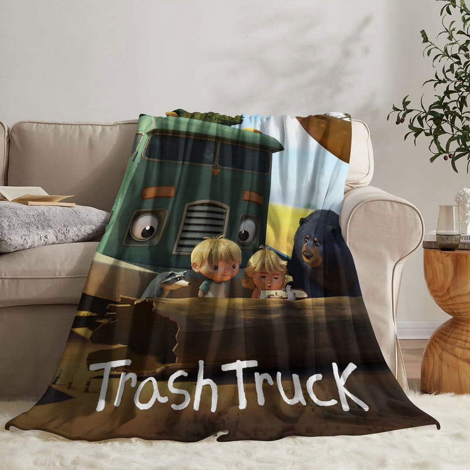 Trash Truck Throw Blanket Gifts for Fans Lover Girls Boys Women Present Hoodie Him Bed 30"x40"
