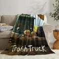 thumbnail image 2 of Trash Truck Throw Blanket Gifts for Fans Lover Girls Boys Women Present Hoodie Him Bed 40"x50", 2 of 6