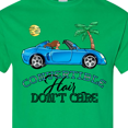 thumbnail image 4 of Inktastic Convertible Hair Don't Care with Brown Hair and Blue Car T-Shirt, 4 of 5