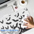 thumbnail image 4 of Long Mouse Pads for Desk,Halloween Bat Swarm Pattern Desk Mats on Top Of Desks, Desk Mouse Pad Extra Large with 3mm Non-Slip Base and Stitched Edge for Gaming,Office,Work,Home 31.5"x15.7", 4 of 6