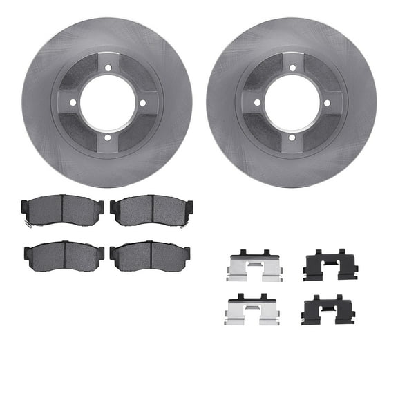 Dynamic Friction Company Front Brake Rotors with 5000 Advanced Brake Pads includes Hardware 6512-67175