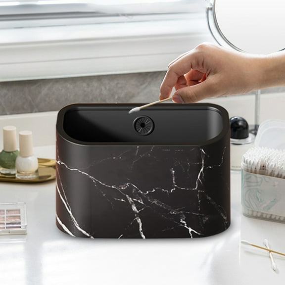 YIMWNYI Desktop Trash Can, Compact Waste Basket, Office Trash Bin, Small Plastic Rubbish Container, Ideal for Living Room, Durable and Stylish, Suitable for Kitchen, Bedroom, Bathroom