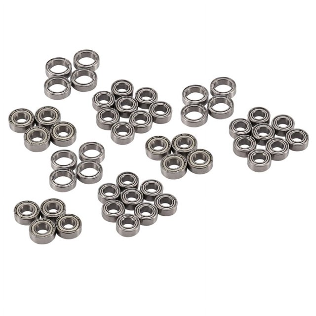 Kit de Rodamiento de Bolas de 48 Piezas para TT02 TT-02 TT02D TT-02D 1/10 RC Accesorios