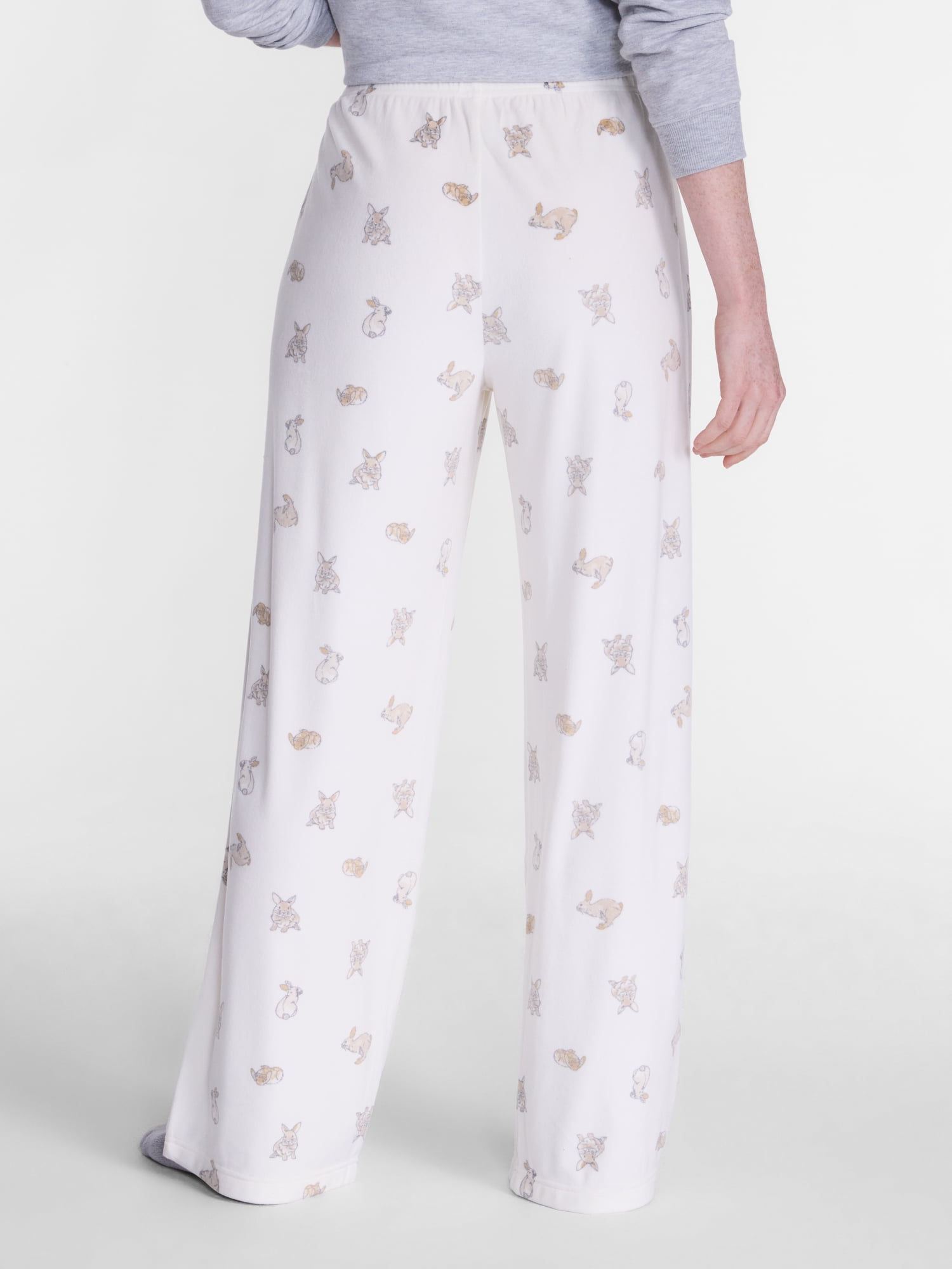 Joyspun Women's Velour Sleep Pants, Sizes XS-3X