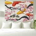 thumbnail image 6 of Coolnut Tapestry Wall Hanging Koi Fish Tapestry Polyester Tapestry Bright Wall Art Wall Blanket Wall Decor for Bedroom Living Room Dorm Decor（60 x 51 inch） Home Decor Gifts, 6 of 7