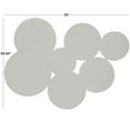 thumbnail image 3 of DecMode White Wood Carved Pinwheel Plate Wall Decor, 3 of 7