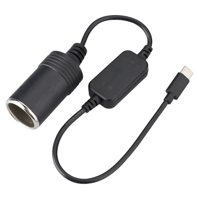 Adaptador Corriente para Encendedor Coche Convertidor USB C 5V A 12V