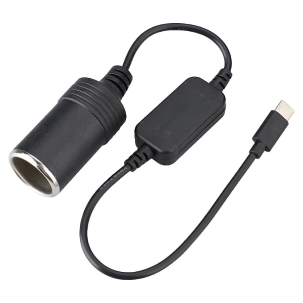 Adaptador de Corriente FLhrweasw cable de alimentación USB C 5V a 12V Accesorios Interiores automóviles