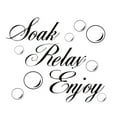 Chunleiiii Soak Relaxs Enjoy Bathroom Wall Arts Quote Sticker Decal