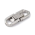 thumbnail image 3 of Non-Tarnish 304 Stainless Steel Fold Over Clasps Oval Stainless Steel Color 22x7.5x3mm Hole: 3x4mm, 3 of 4