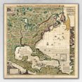 thumbnail image 2 of 18" x 18" Vintage 1773 Map of British Empire in North America Wall Art, 2 of 7