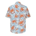 thumbnail image 6 of Clearance Yieetim Men's Hawaiian Short Sleeve Shirts Button Down V Neck Shirt for Men, Quickly Dry Print Shirts,Tropical Holiday Beach Summer Casual Stylish, Board Shirts For Surfing L, 6 of 7