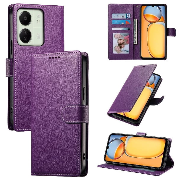 Funda para FOXDOCK Xiaomi Poco M6 5G– Cuero Premium, 3 ranuras para tarjetas, Protección contra impactos