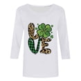 thumbnail image 3 of Womens Pink and Green Sweatshirt Long Sleeve Shamrock Crewneck Shirt 2025 St Patricks Day Trendy Tops Irish Outfits, 3 of 4