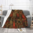 thumbnail image 2 of XMXT Flannel Throw Blanket for Couch, Taiji Back Pattern Bed Sofa Decor Blankets for Home Bedroom, 60 x 50 inches, 2 of 9