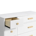thumbnail image 5 of Babyletto Lolly 6 Drawer Double Dresser in White and Natural, 5 of 11
