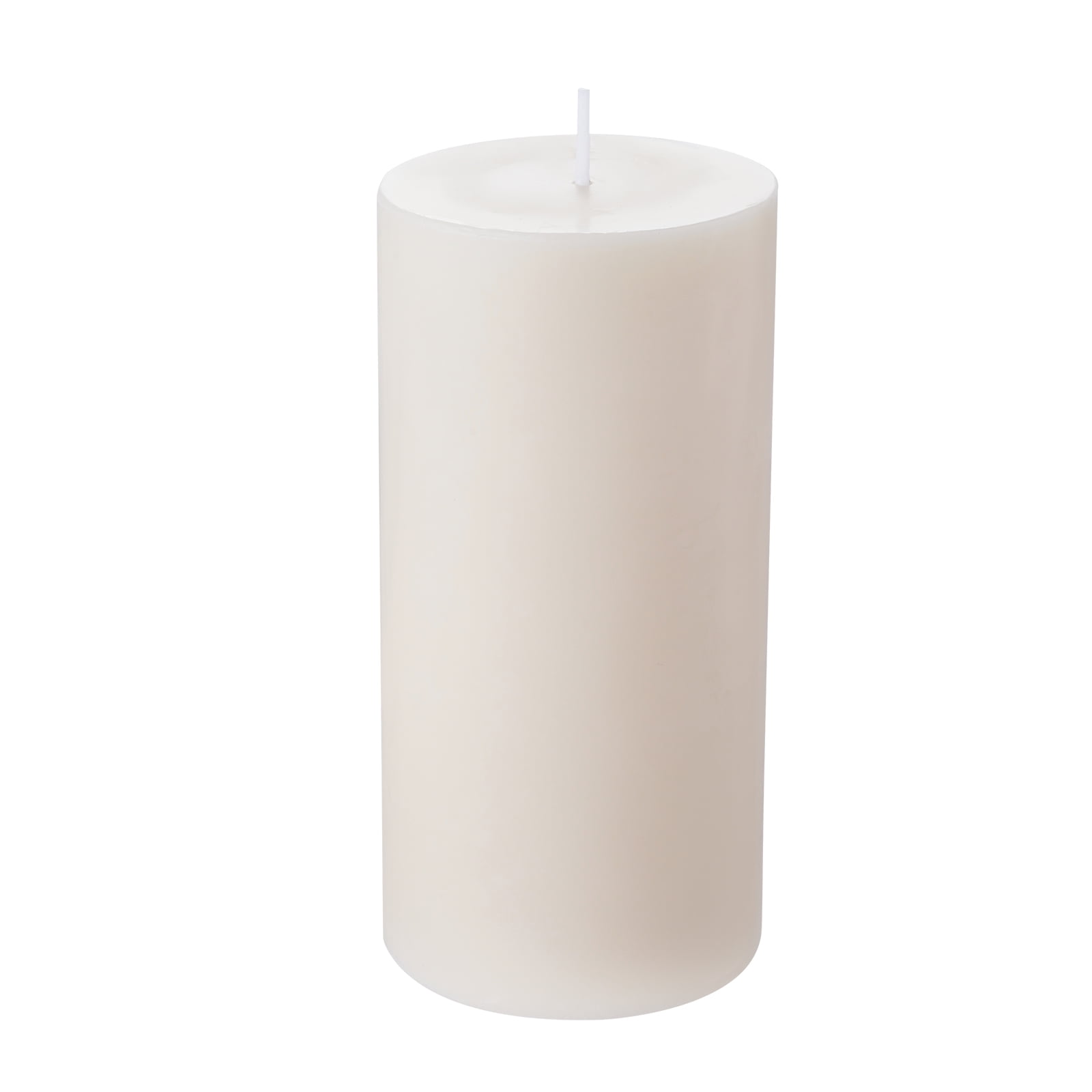 KFFKFF Trio of White Odorless Pillar Candles, 65 Hour Extended Burn Time, 3 x 6 Inch Flameless Unscented Candles, Crafted from Natural Palm Wax for Household Use, Nuptials, Yuletide Celebrations