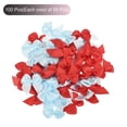 thumbnail image 3 of Uxcell 100Pcs Mini Ribbon Bows 1" Mini Fabric Satin Ribbon Flower Bows Red & Blue, 3 of 4