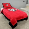 Texas Tech Red Raiders 3 Pc Reversible Cotton Comforter Set, 1 Comforter, 2 Shams, King