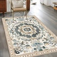 thumbnail image 3 of Farmhouse Boho Area Rug 4x6 Washable Rug Non Slip Vintage Farmhouse Bohemia Pattern Art Large Area Rug Indoor Floor Carpet for Entryway Bedroom Kitchen Living Room Home Office Dining Room Nursery, 3 of 8