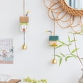 thumbnail image 6 of Wind Chime for Door or Wall with Brass Bells and Wooden House, Small Hanging Pendant for Balcony Garden and Bedroom Decor, 6 of 7