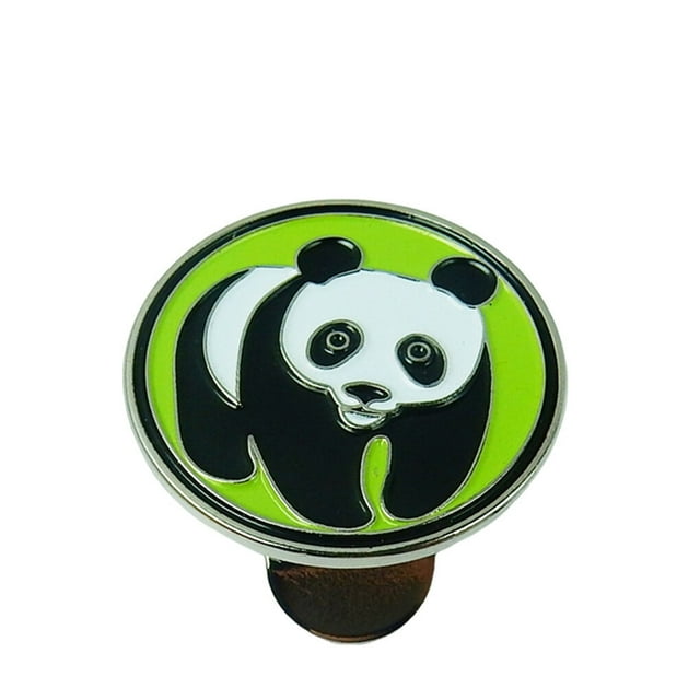 facefd Golf Ball Markers Panda Pattern Unique Design Hat Clamp Reusable Golfer Supplies Sports Attachments Birthday Gift Sporting Goods