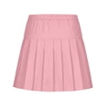 thumbnail image 4 of UQJfacai Girls Pleated Skirts with Shorts Athletic Sport Performance Tennis Skorts Elastic High Waisted Uniform Skirt 4-15 Years, 4 of 7