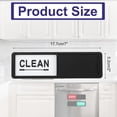 thumbnail image 2 of PATIKIL Dishwasher Magnet Clean Dirty Sign, 7x2 Inch Clean & Dirty Dishwasher Indicator Slider Black Funny Acrylic Magnet Sign Laundry Kitchen Gadgets, Black & White, 2 of 7