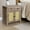 Drifted Grey, variant on EXRACING Modern Sideboard Cabinet with 3 Drawers, 1 Solid Door & 1 Glass Door, Storage Buffet for Kitchen, Dining Room, Hallway, 33.46" W