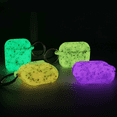 thumbnail image 2 of CCOCC Headphone Case,Stylish Floral and Glow-in-the-Dark Design for Airpods Case,for Apple AirPods 1&2,Blue, 2 of 3