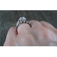 thumbnail image 4 of Bow Jewel 1.87 Ct Round Cut Lab Created Diamond Ring - Gorgeous 14K White Gold Plated Setting - Perfect Ring for Your Special Day - Symbol of Love and Commitment - Gift She Will Cherish Forever, 4 of 9
