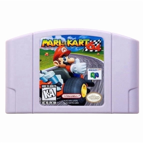 Maro Kart 64 N64 Game Cartridge, US Version, Tested