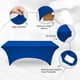 thumbnail image 5 of OutdoorLines Manteles ajustados Manteles azules para mesa rectangular de 6 pies - Funda elástica de licra para mesa de masaje, 5 of 5